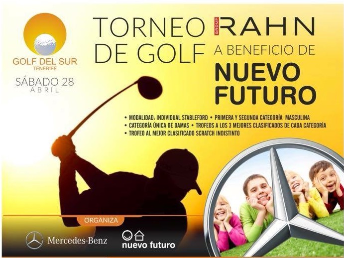 Torneo de Golf  a beneficio de Nuevo Futuro Tenerife - sábado 28 de abril - Golf del Sur