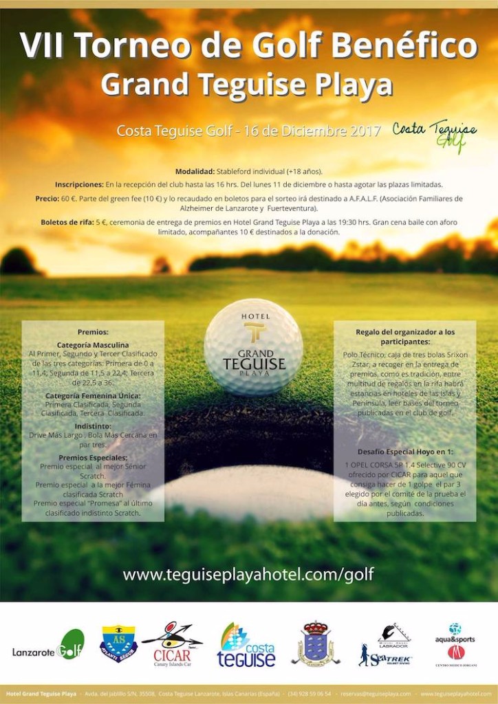 VII TORNEO DE GOLF BENÉFICO GRAND TEGUISE PLAYA  