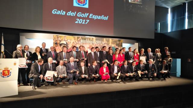 EL GOLF ESPAÑOL SE VISTE DE GALA PARA HOMENAJEAR A LOS MEJORES DE UN 2017 INOLVIDABLE