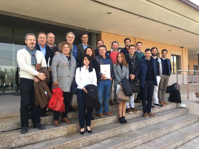 Lucas Montaner, gerente de la Federación Canaria de Golf, asiste a la reunión de Directores Gerentes de FFAA en la Real Federación Española de Golf