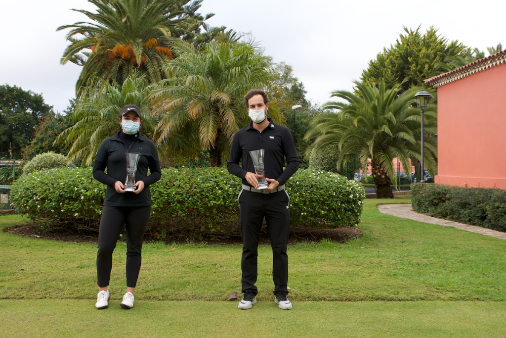 Oscar Sánchez Jubindo y Eva Martínez Calavia, ganadores del Campeonato Amateur de Canarias 2020 Masculino y Femenino - REAL CLUB DE GOLF DE TENERIFE