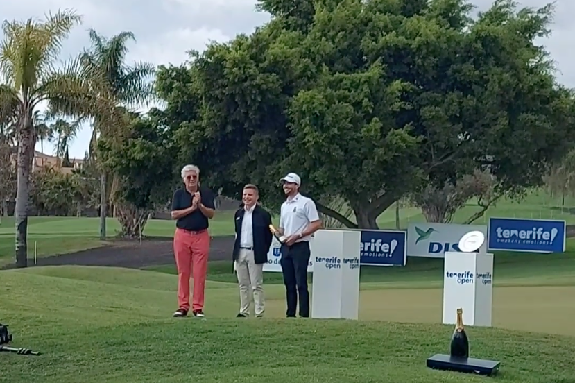Álvaro Hernández Cabezuela, mejor jugador en la categoría amateur del Tenerife Open