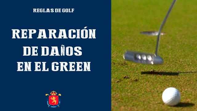 Reparación de daños en el green