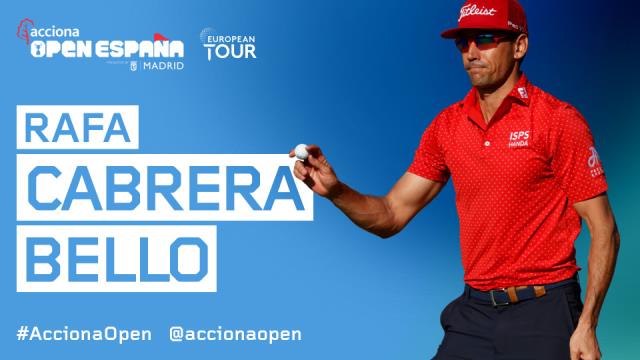 Rafa Cabrera-Bello, otro abanderado español de prestigio en el ACCIONA Open de España presented by Madrid