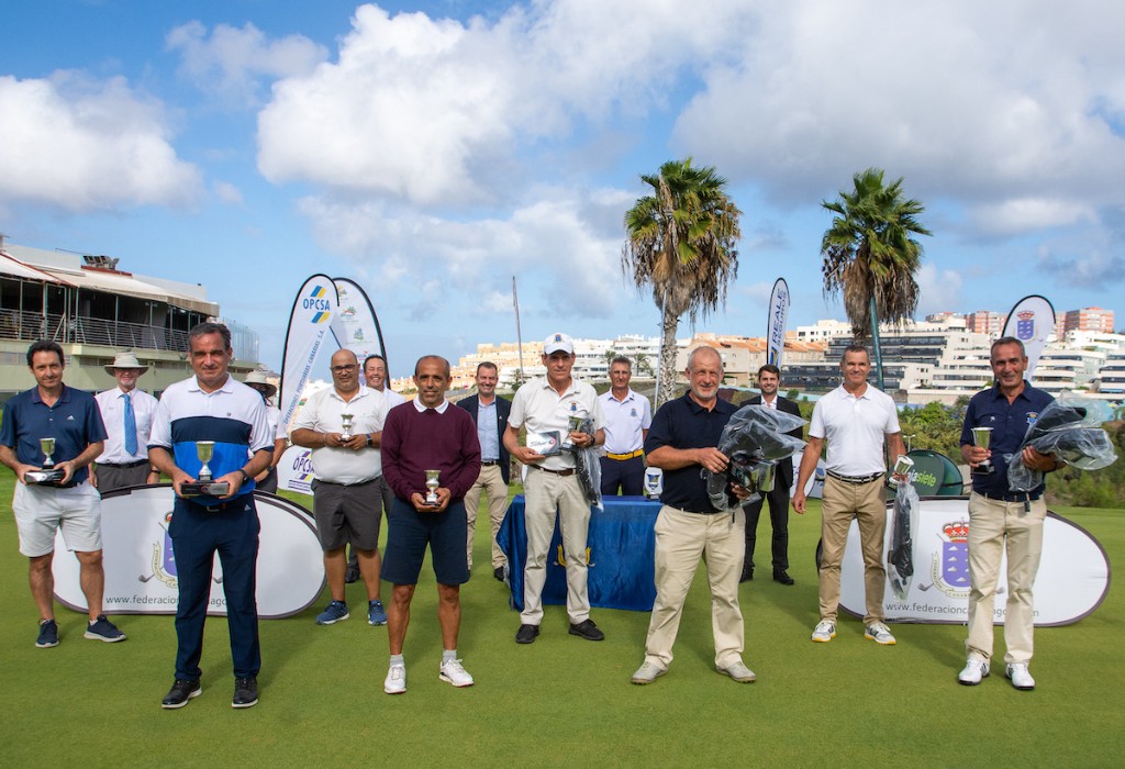 La pareja formada por Antonio Esteban y Carlos Vega, Campeones del Campeonato de Dobles de Canarias de Pitch & Putt 