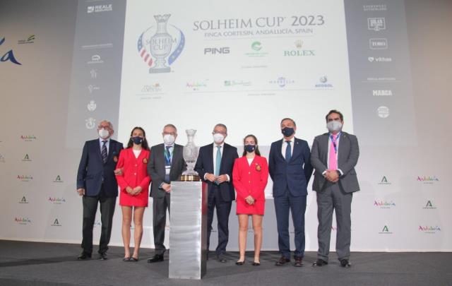 Presentación de una iniciativa que llevará el Trofeo de la Solheim Cup, por toda la geografía española