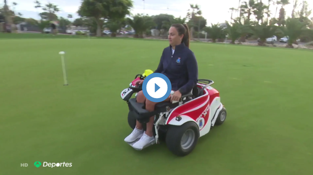 Irene Soffiati, de la silla de ruedas a jugar al golf: 