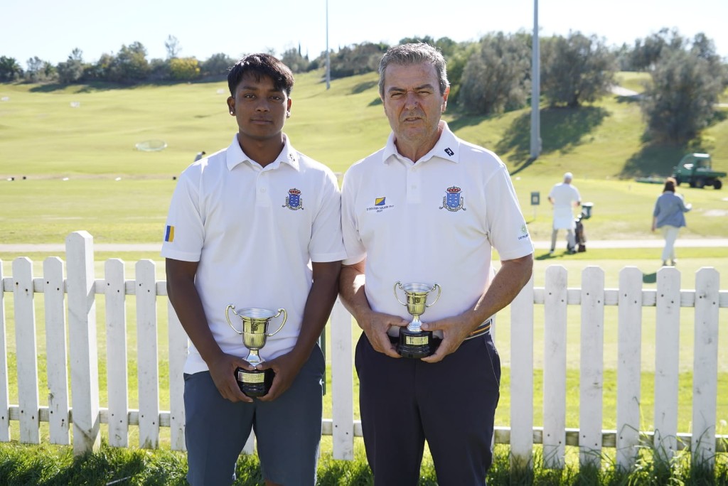 El jugador canario Prakash Aisa, flamante ganador del Campeonato Final del Ranking Nacional de Pitch & Putt.