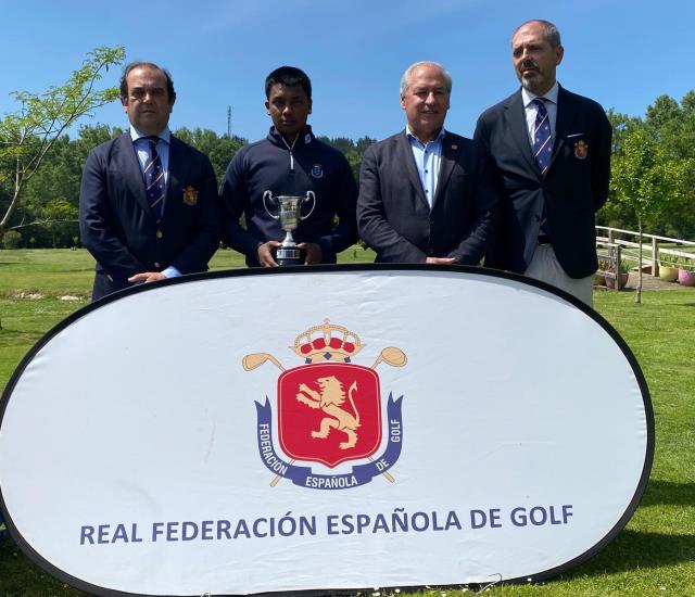 El jugador canario Prakash Aisa campeón del Campeonato de España Masculino de Pitch & Putt 2024.